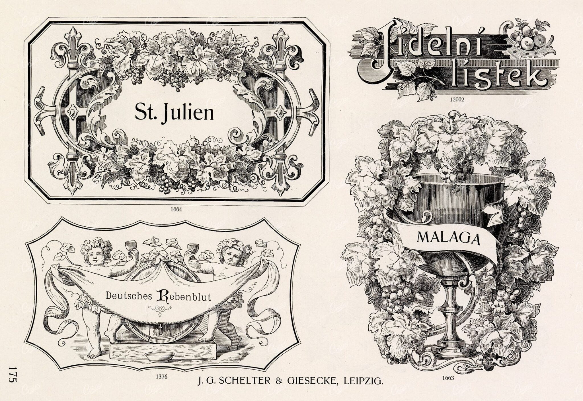 MISCELLANEOUS Selection of Vintage Design Elements - 1800s Antique Stock Artwork