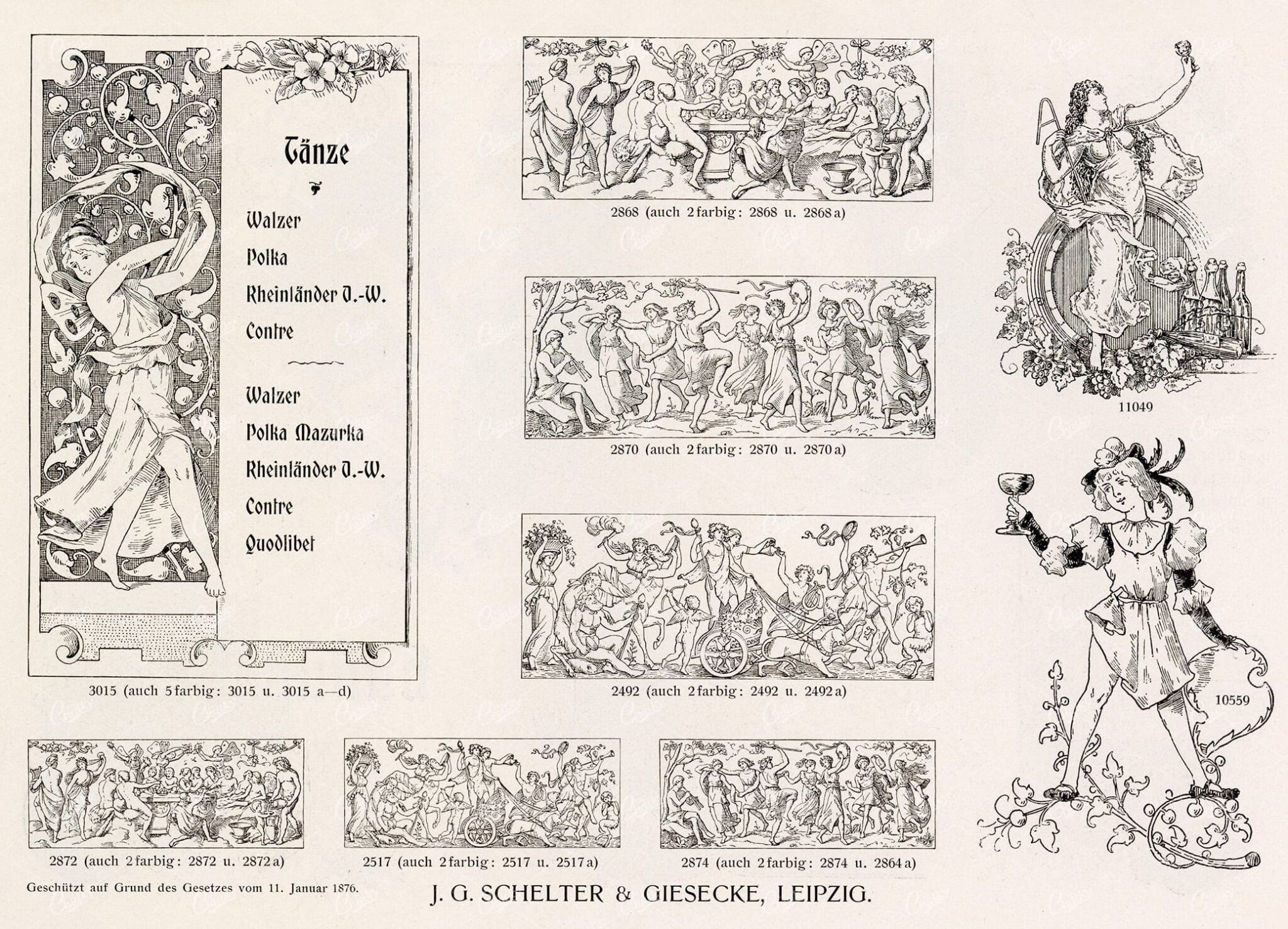 MISCELLANEOUS Selection of Vintage Design Elements - 1800s Antique Stock Artwork