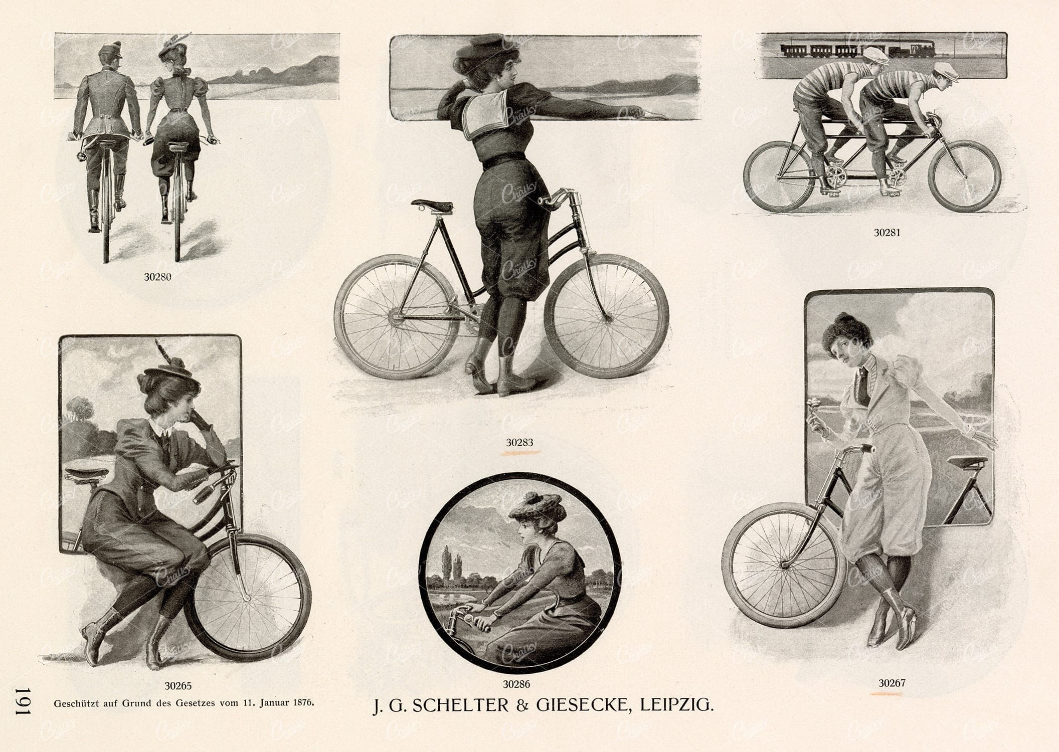 MISCELLANEOUS Selection of Vintage Cycling / Riding Related Design Elements