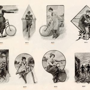 MISCELLANEOUS Selection of Vintage Cycling / Riding Related Design Elements