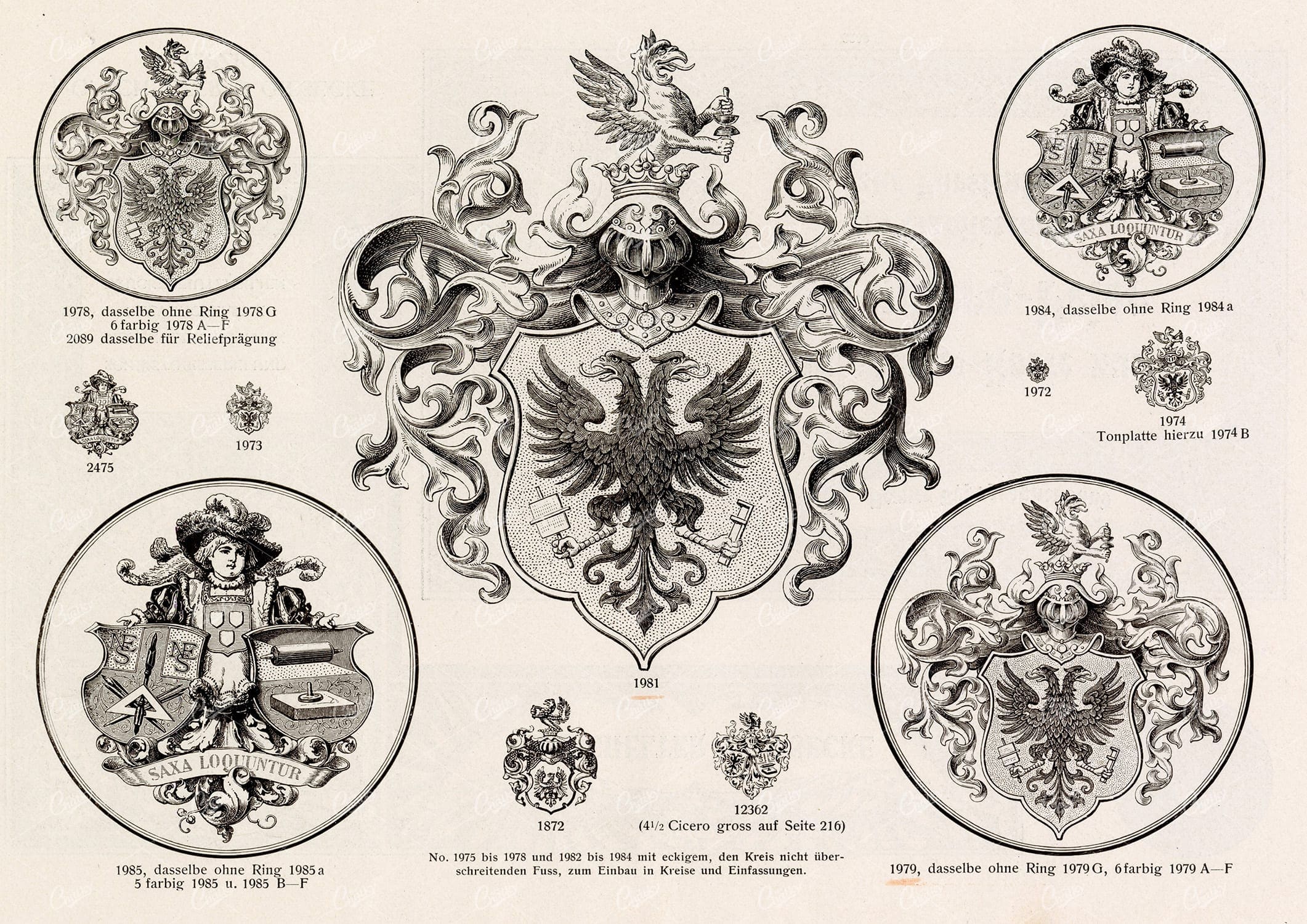 MISCELLANEOUS Selection of Vintage Design Elements - 1800s Antique Stock Artwork