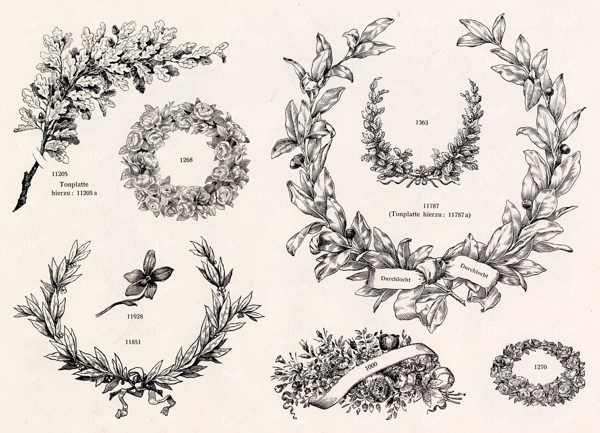 MISCELLANEOUS Selection of Vintage Design Elements - 1800s Antique Stock Artwork