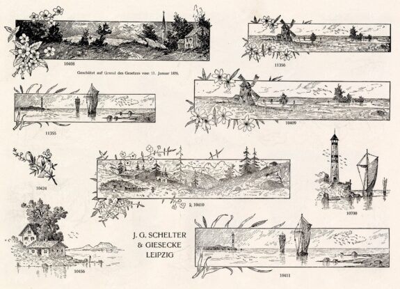 MISCELLANEOUS Selection of Vintage Design Elements - 1800s Antique Stock Artwork