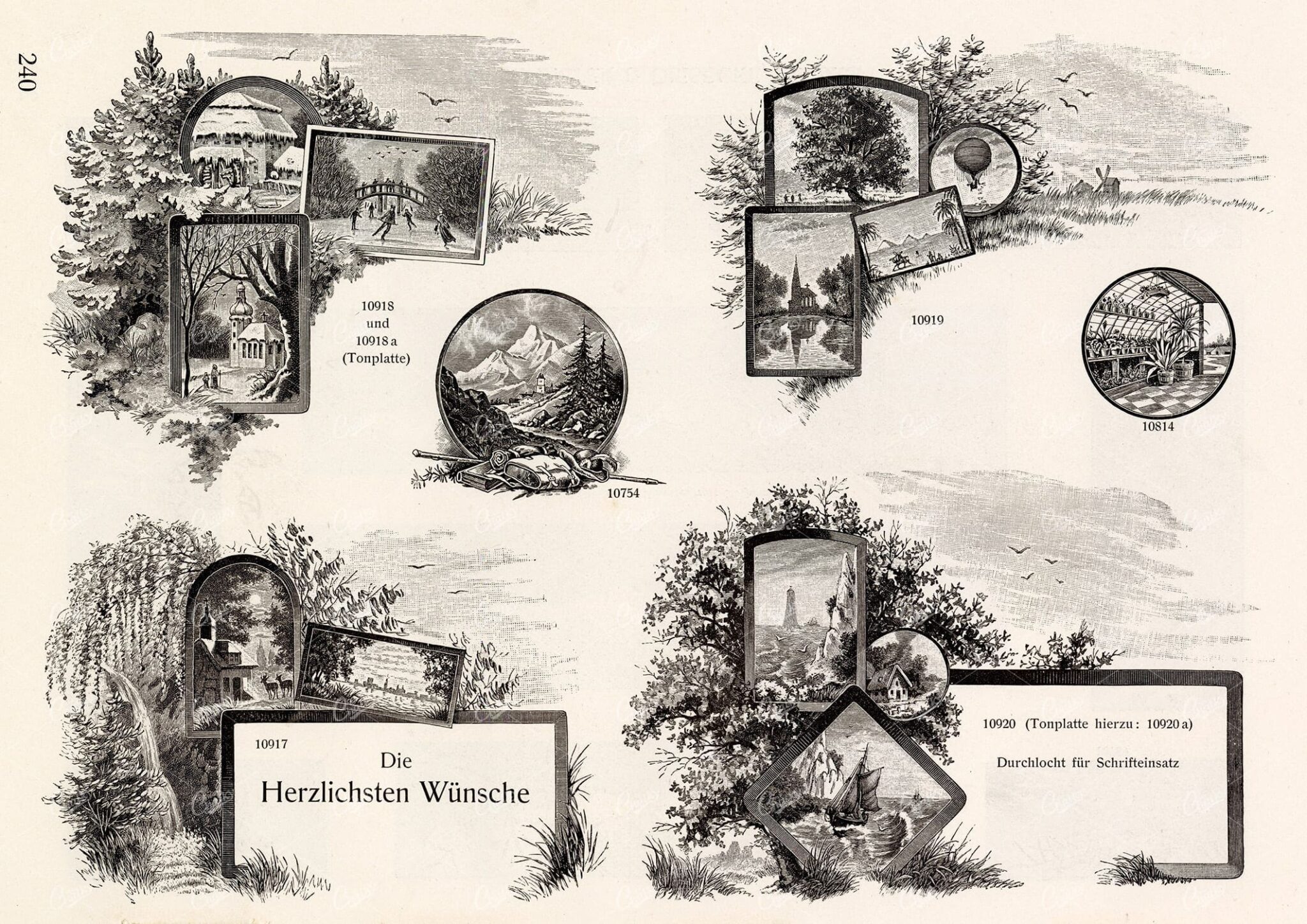 MISCELLANEOUS Selection of Vintage Design Elements - 1800s Antique Stock Artwork