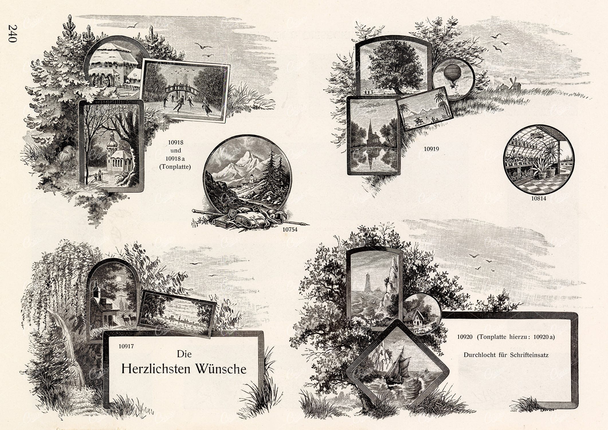 MISCELLANEOUS Selection of Vintage Design Elements - 1800s Antique Stock Artwork
