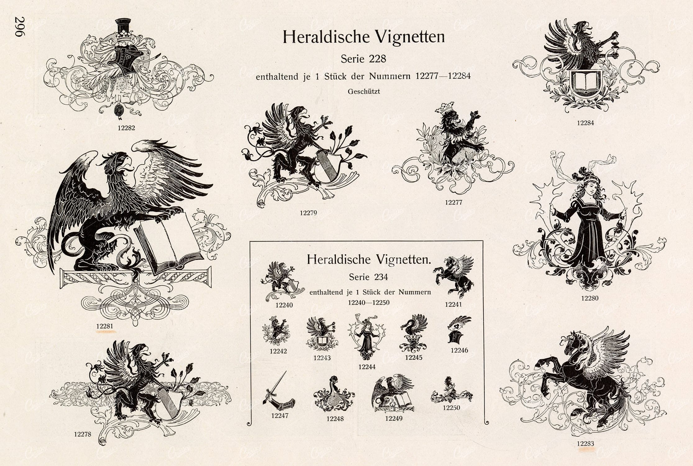 MISCELLANEOUS Selection of Vintage Design Elements - 1800s Antique Stock Artwork