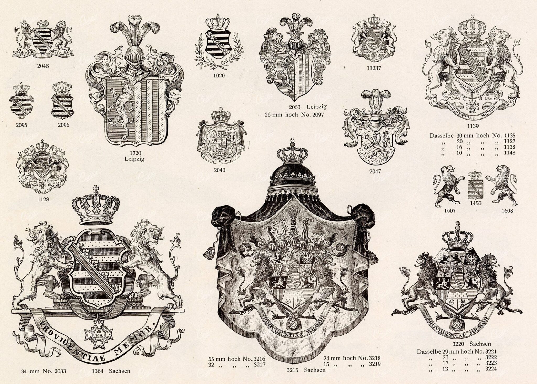 MISCELLANEOUS Selection of Vintage Heraldry Related Design Elements