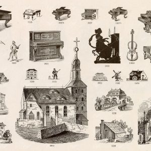 MISCELLANEOUS Selection of Vintage Design Elements - 1800s Antique Stock Artwork