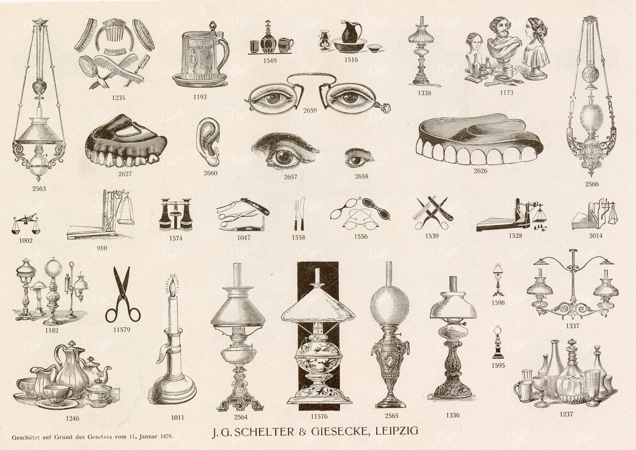 MISCELLANEOUS Selection of Vintage Design Elements - 1800s Antique Stock Artwork