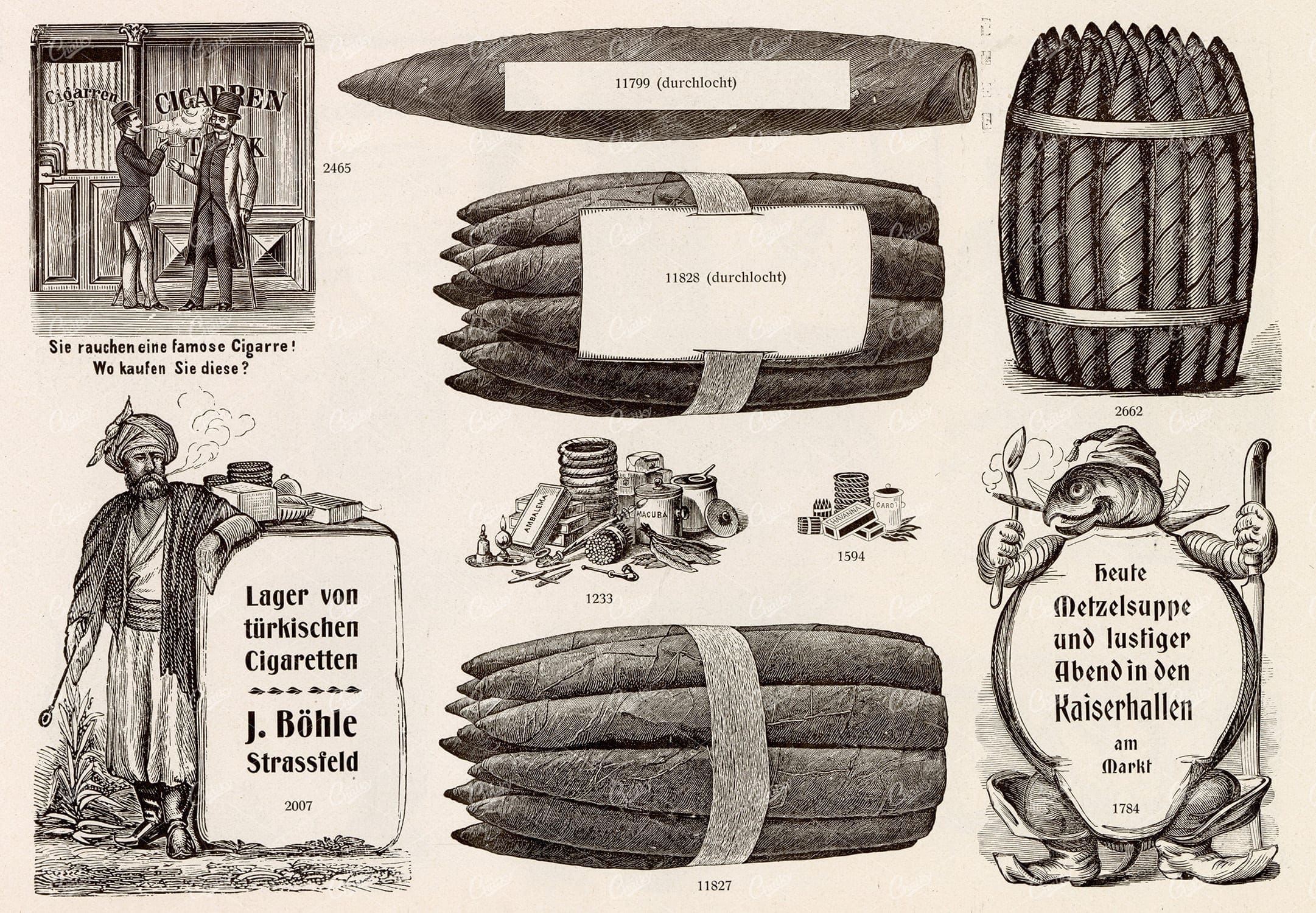 MISCELLANEOUS Selection of Vintage Design Elements - 1800s Antique Stock Artwork