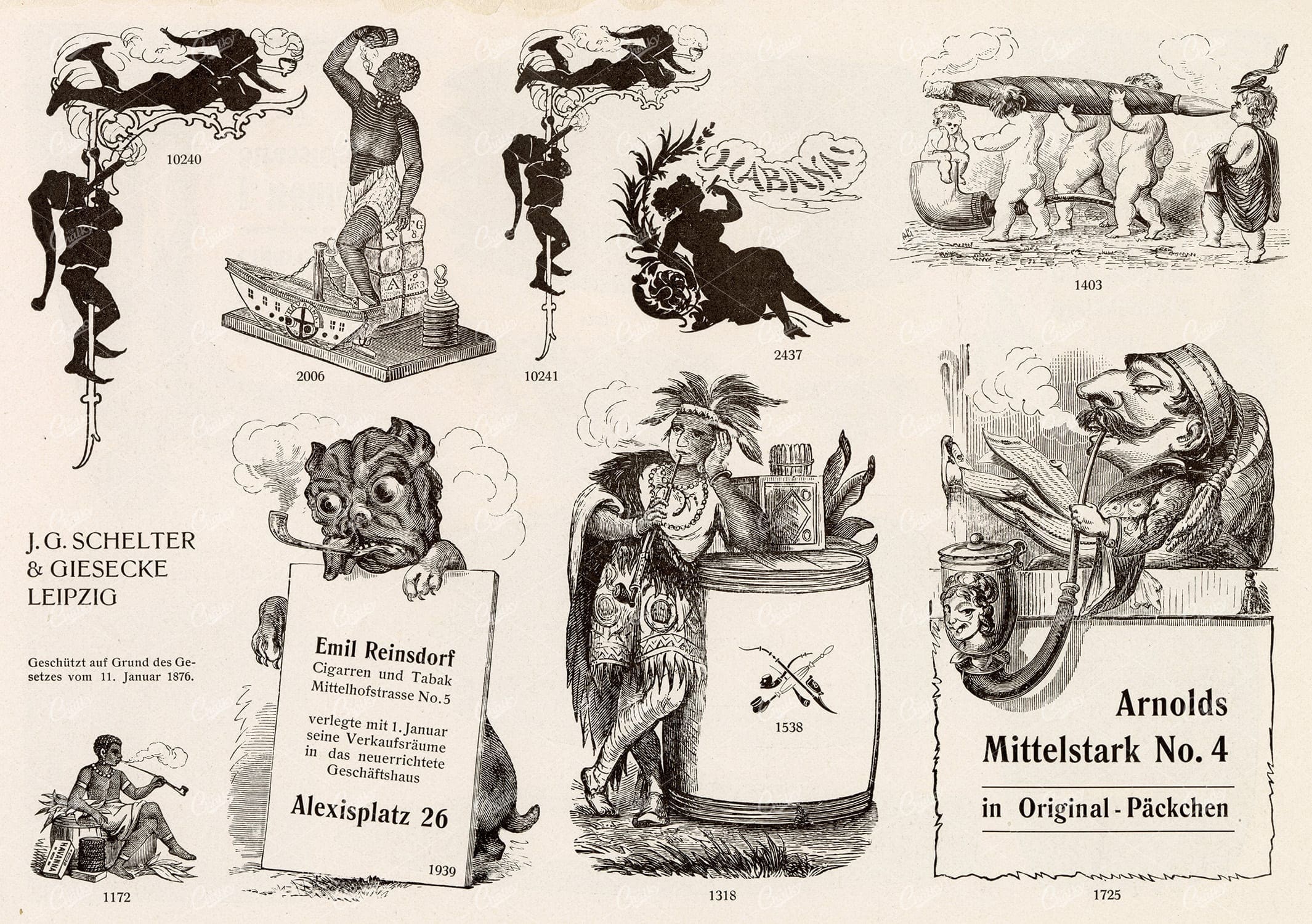 MISCELLANEOUS Selection of Vintage Design Elements - 1800s Antique Stock Artwork