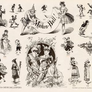 MISCELLANEOUS Selection of Vintage Caricature Design Elements