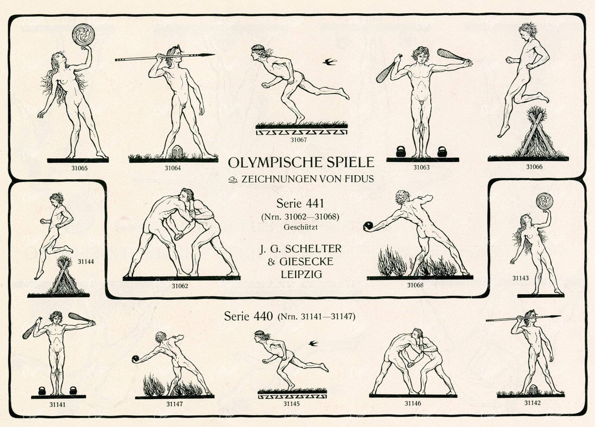 MISCELLANEOUS Selection of Vintage Olympic / Sport Related Design Elements