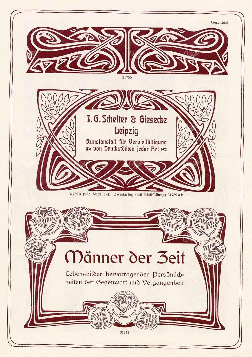 MISCELLANEOUS Selection of Vintage Design Elements - 1800s Antique Stock Artwork