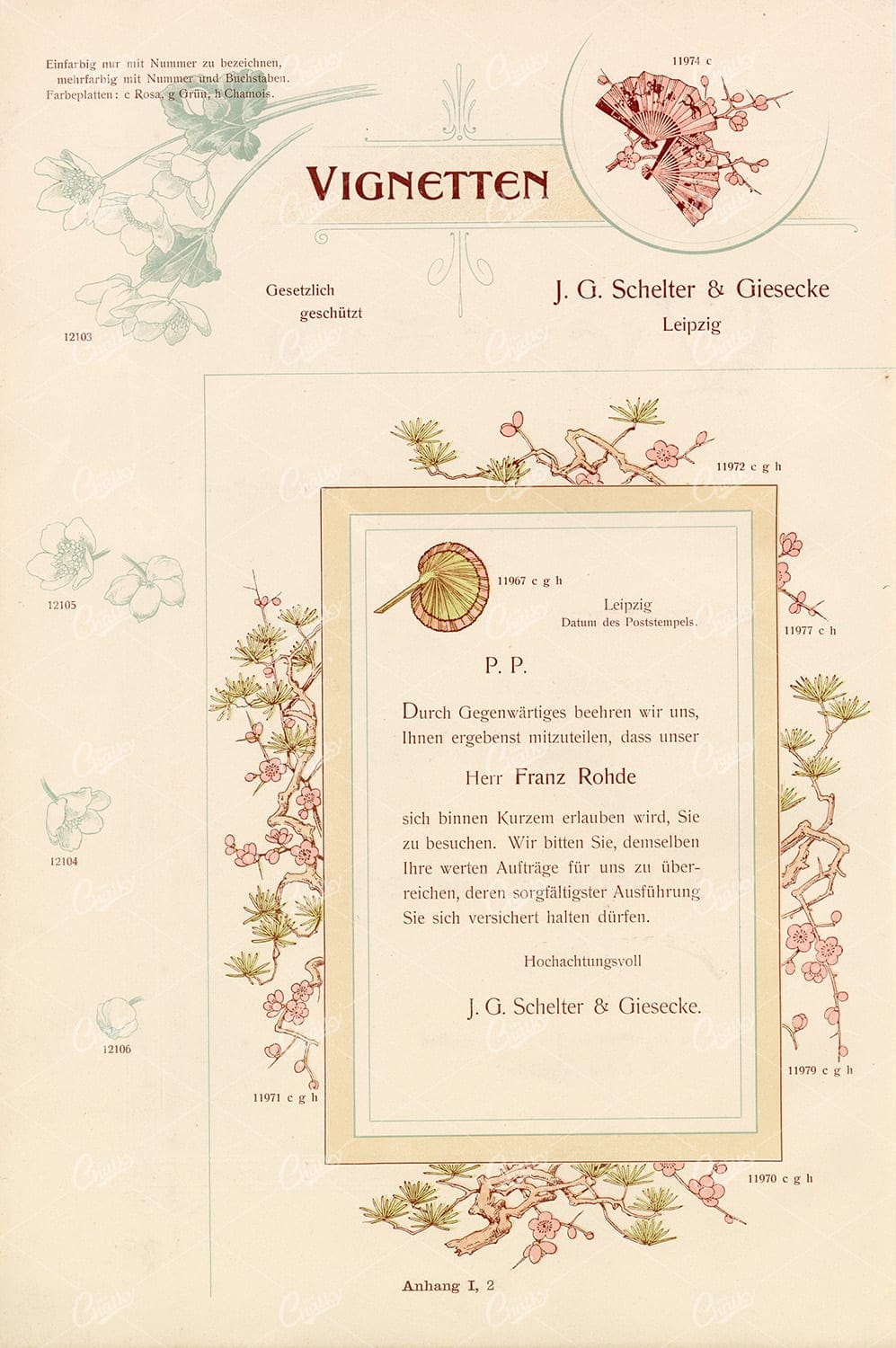 VINTAGE Print Layout Design - Ornamental Japanese 1800s Artwork