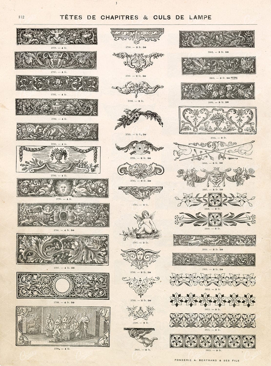 DECORATIVE Book Chapter Headings - Small Floral / Tribal Banner Illustrations