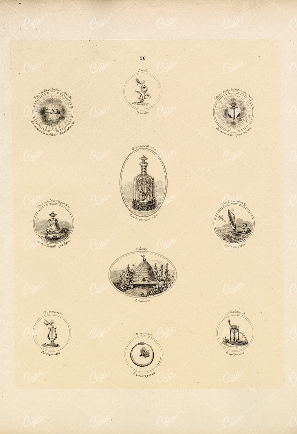 Vintage Miniature Designs - Knight & Rumley 1910
