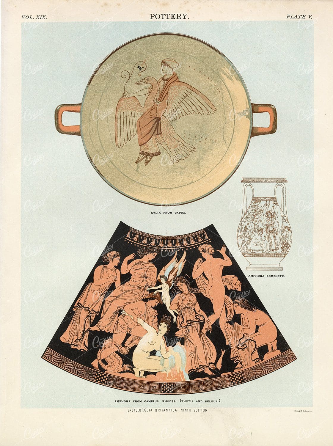 Examples of Vintage Pottery - Encyclopedia Britannica 9th Edition