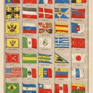 Encyclopedia Britannica 1880 - Vintage Flags
