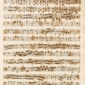 ANTIQUE Sheet Music Print - Rees' Encyclopedia 1800s