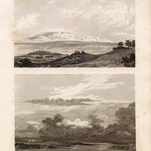 VINTAGE Clouds Print - Rees' Encyclopedia 1800s