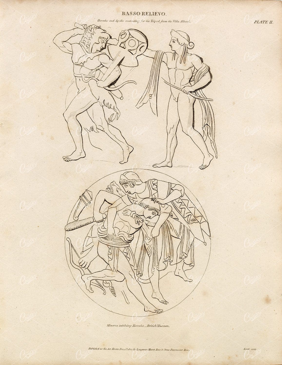 VINTAGE Sculpture Print - Rees' Encyclopedia 1800s