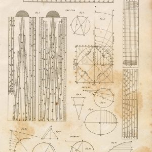 VINTAGE Geometry Print - Rees' Encyclopedia 1800s