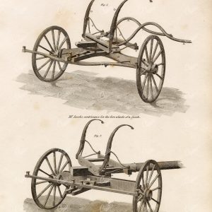 ANTIQUE 1800s Print - Mechanics - Coach - Rees' Encyclopedia