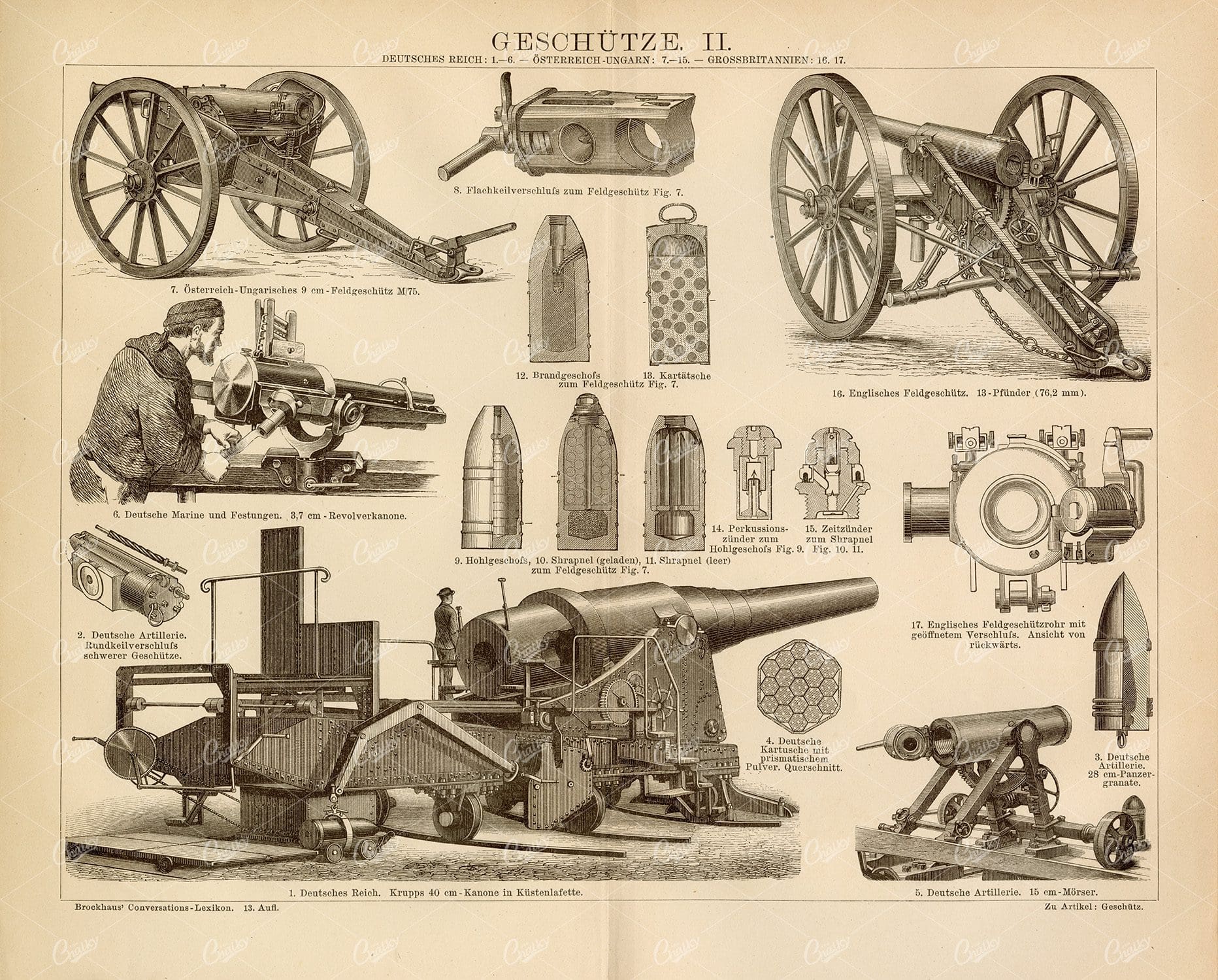 VINTAGE Print 1882 - Protections - Old Encyclopedia Print