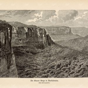 BLUE MOUNTAINS in New South Wales - Vintage Print