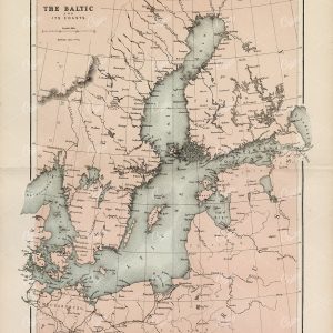 HISTORY of England Vintage Map - The Baltic and its Coasts