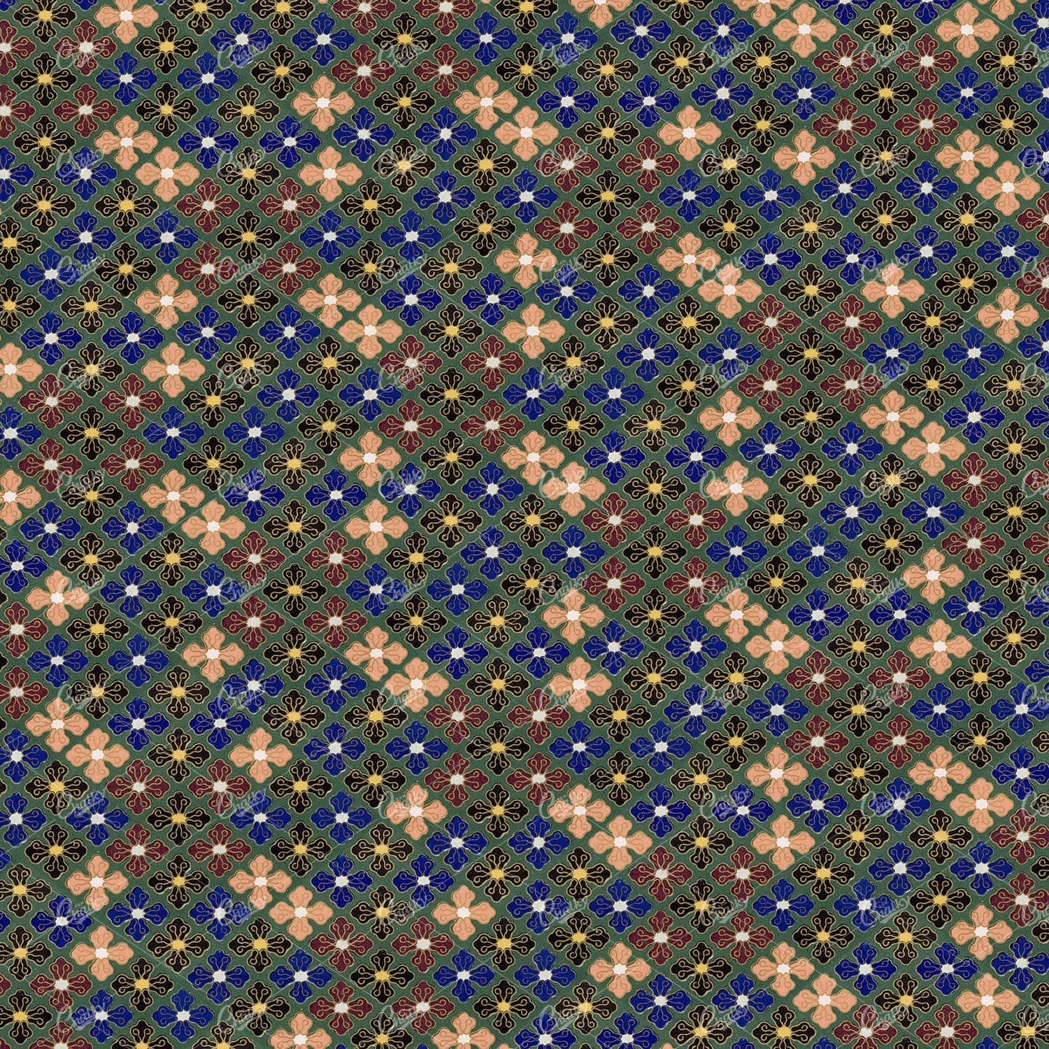 Tiled Vintage Floral Background