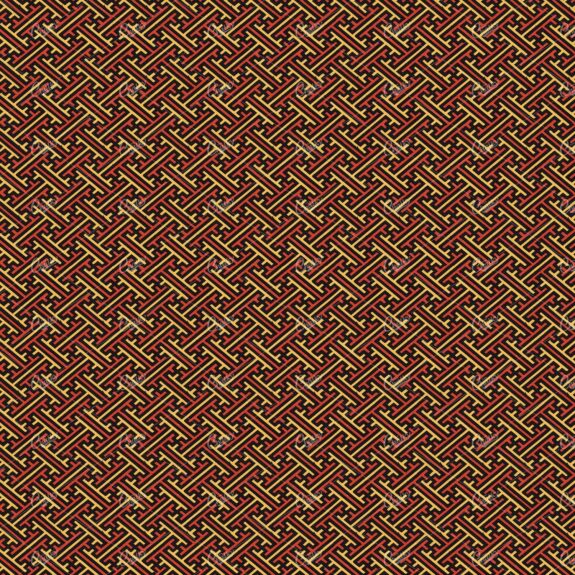 Interlocking Abstract African Tribal Inspired Pattern