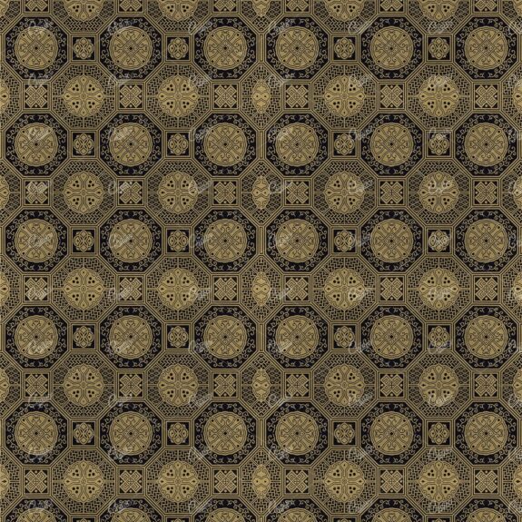 Black and Gold Intricate Vintage Pattern