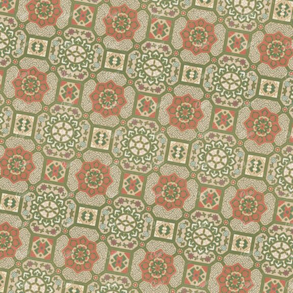Refreshing Floral and Botanical Inspired Tiled Pattern