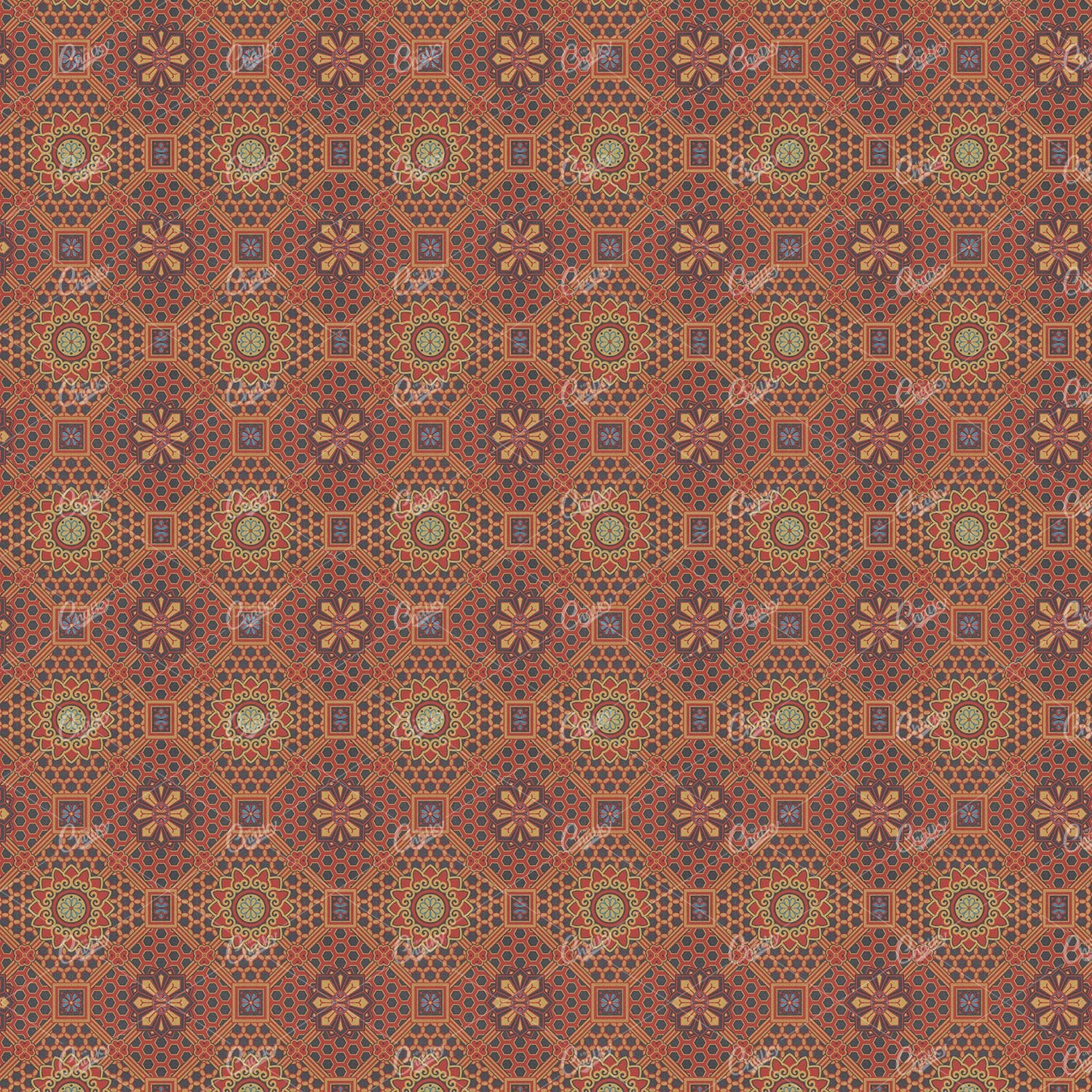 Floral and Botanical Inspired Tiled Pattern - Vintage Backgrounds