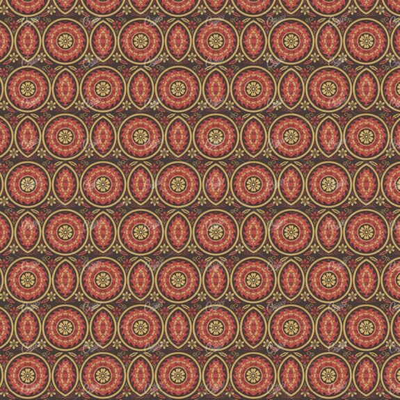 Tribal Floral and Botanical Inspired Tiled Pattern
