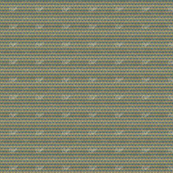 Minimalistic Floral Gold, Green, Blue and Red Pattern