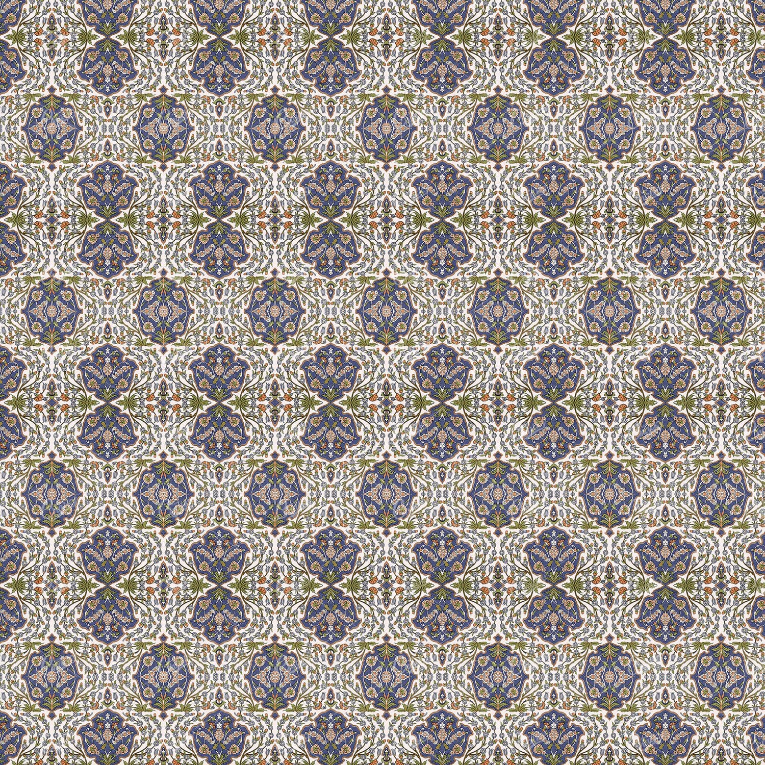 Intricate Botanical Inspired Floral Pattern Background No.6