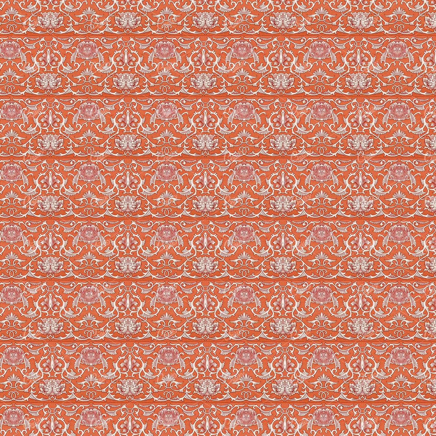 Japanese Inspired Floral Background Pattern No.3