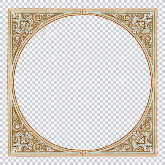 Antique Circular Border / Frame Design Element