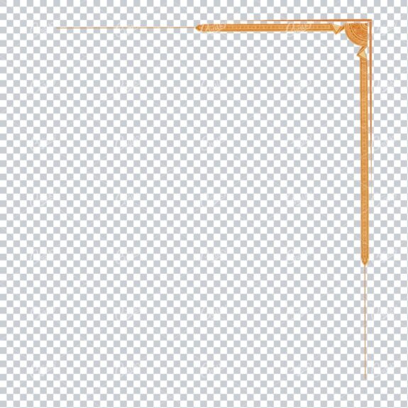 Corner Border Piece Decorated with Folded Pattern