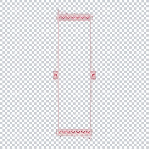 Tall Vertical Banner / Border for Text No.2