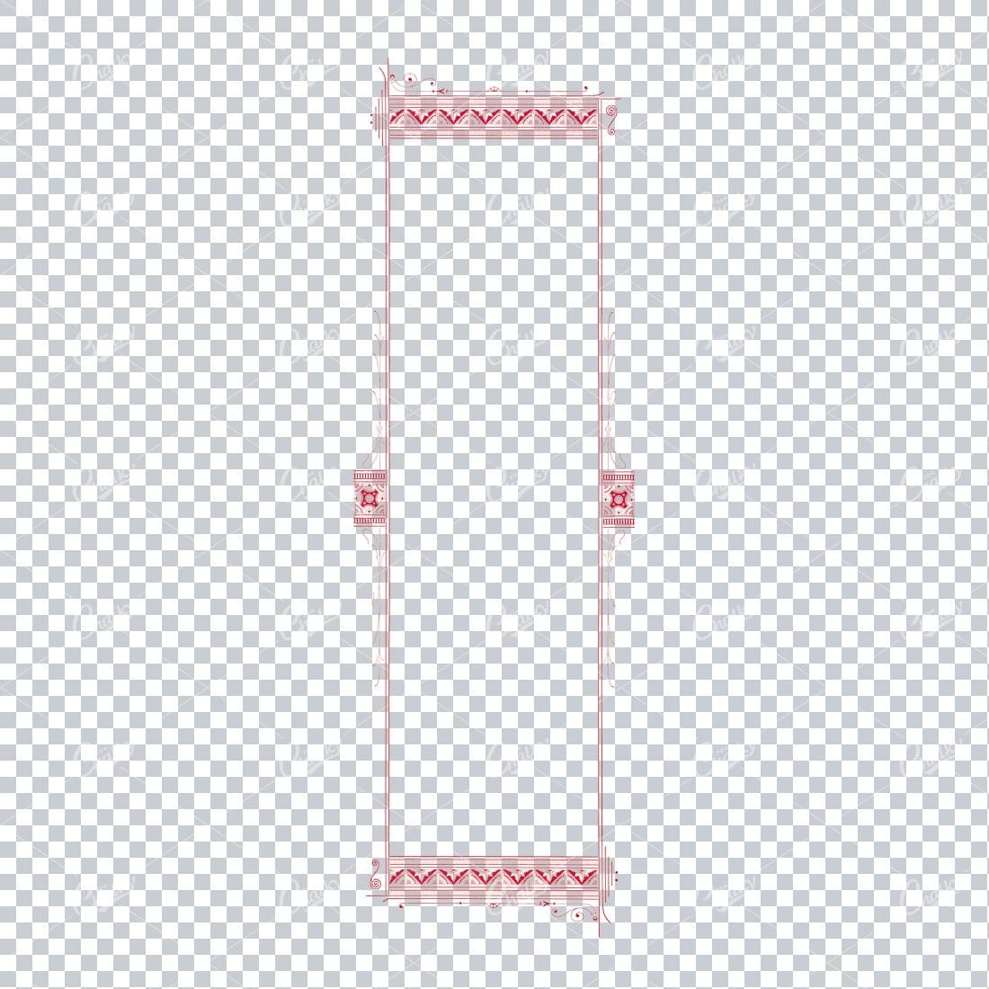 Tall Vertical Banner / Border for Text No.2