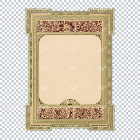 Decorative and Detailed Antique Frame / Border - Perfect for Invitations and Packaging  No.16