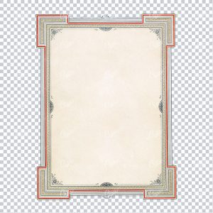 Decorative and Detailed Antique Frame / Border - Perfect for Invitations and Packaging  No.24