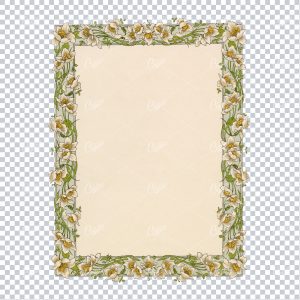 Beautiful Floral Border / Frame - Perfect for Invitations and Packaging