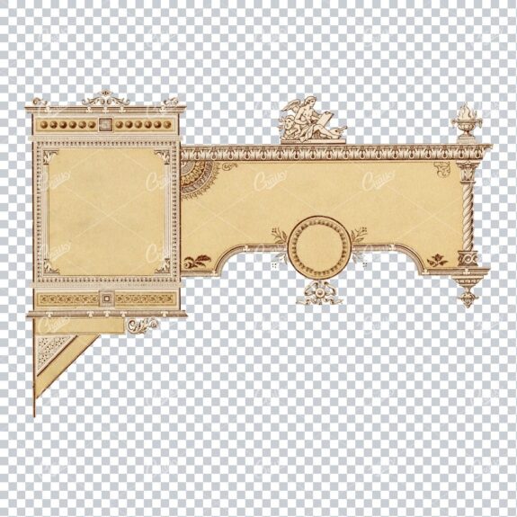 Antique Letterhead Design for Top of Page Content