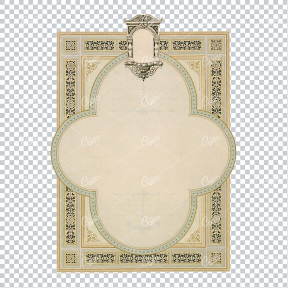 Decorative and Detailed Antique Frame / Border - Perfect for Invitations and Packaging  No.32