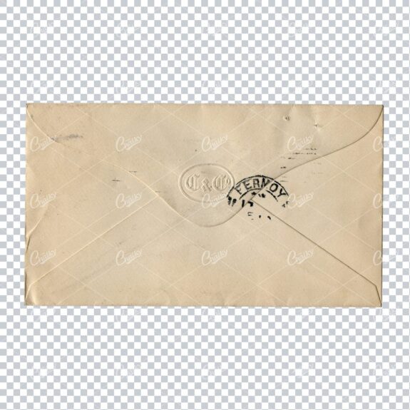 Antique C & Co. Fermoy Stamped Cream Envelope Back Scan